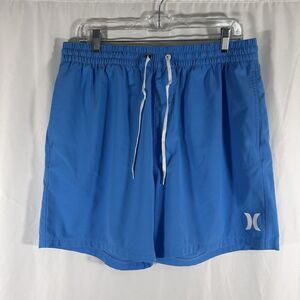 Hurley Board Shorts Men's XL Blue Pull On Drawstring Pockets Lightweight